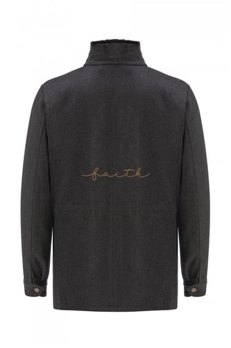 BLACK CASHMERE REX FUR