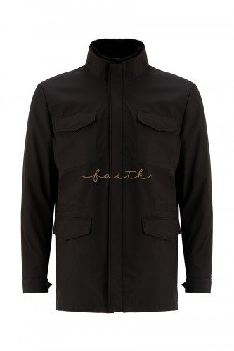 BLACK WATERPROOF REX JACKET