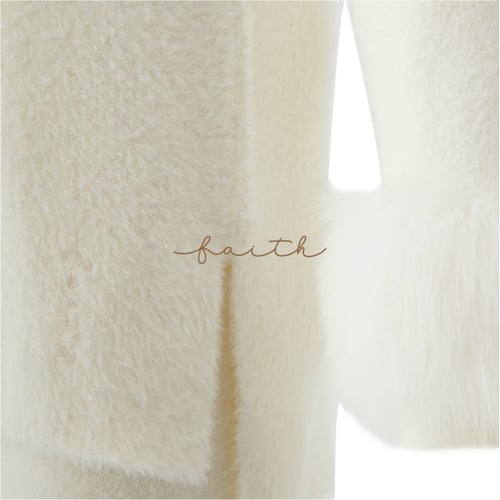 KIDS FOX ON SLEEVES OFF-WHITE FLUFFY SET