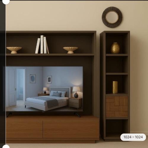 رف مكتبة تلفزيون بيزك