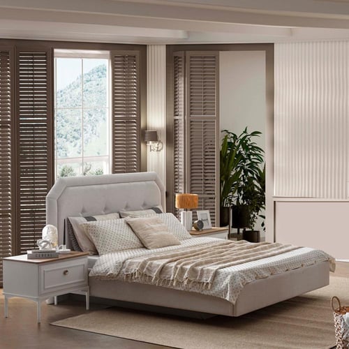 غرفة نوم مزدوجة مودرن كونتري طقم 7 قطع