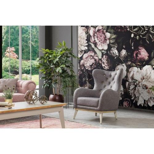 كرسي كنب شينتو رمادي