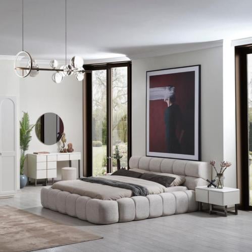 غرفة نوم مزدوجة دالاس طقم 8 قطع