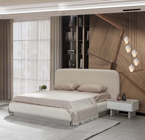 غرفة نوم مزدوجة ميركيور طقم 7 قطع