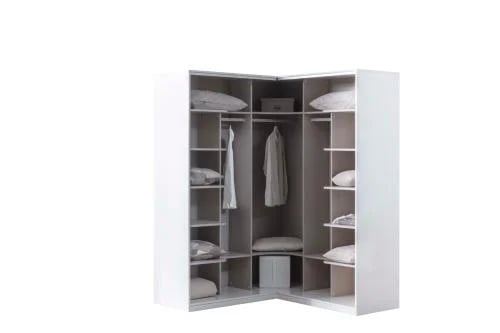 Noble Doubl accordion door corner cabinet