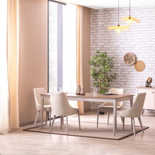 طقم طاولة طعام 6 كراسي موجلا