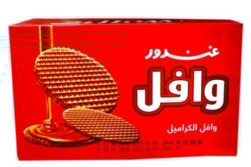 وافل بالكاراميل غندور (كرتون 24حبة)