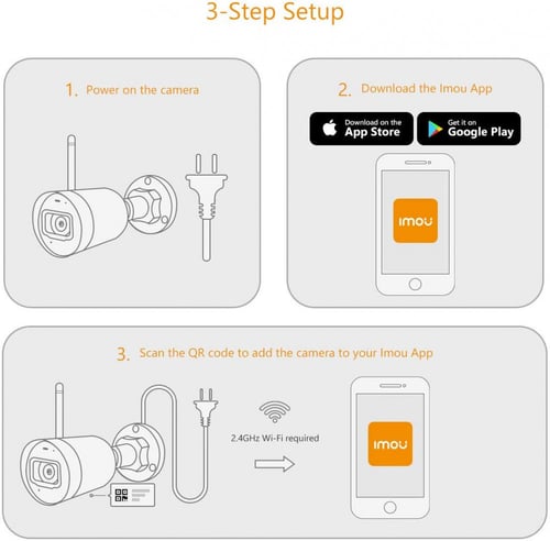 كاميرا مراقبة دهوا G42N واي فاي خارجية بدقة 4 ميجا...