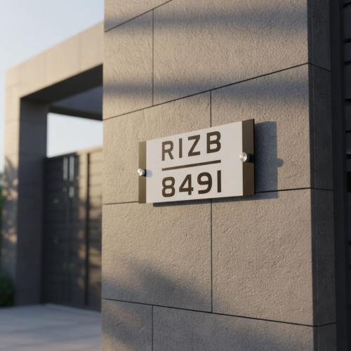 لوحة العنوان الوطني المختصر