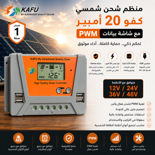 20 Ampere Organizer, worthy PWM with data display...