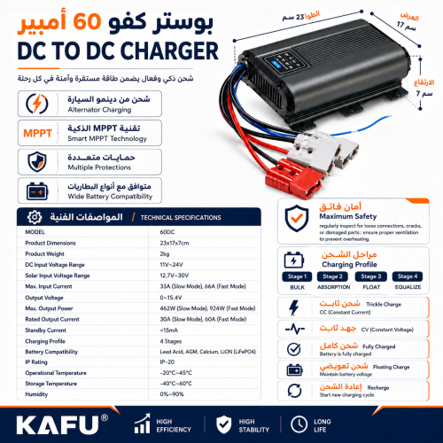 بوستر منظم شحن بطارية احطياطى الاصدار الثانى المطو...