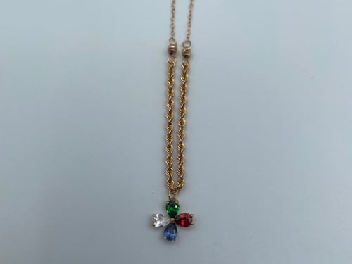 عقد الفراشة متعدد الالوان