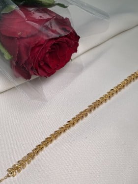 انسيالة / سوارة ذهب عيار 21