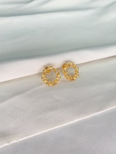 حلق رولكس ذهب دائري الفاخر _ ذهب ايطالي عيار 21