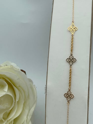 انسيال ورده ثلاث ادوار _ ذهب عيار 21