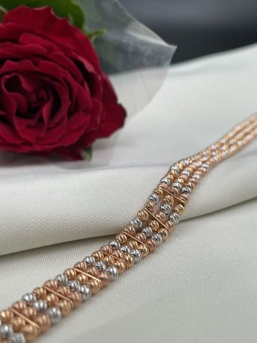 انسيالة / سوارة دوريكا ثلاث اللوان صناعة لازوردي ذ...