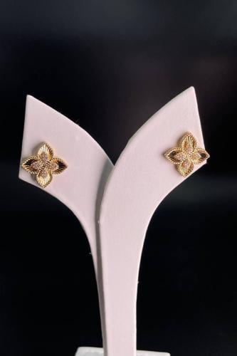 حلق الورده المميز _ ذهب عيار 21