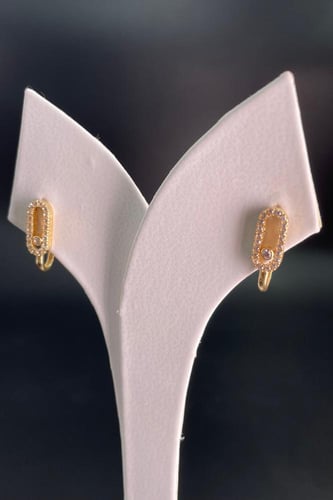 حلق القفل الذهبي - ذهب إيطالي عيار 18