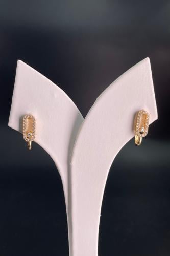 حلق القفل الذهبي - ذهب إيطالي عيار 18