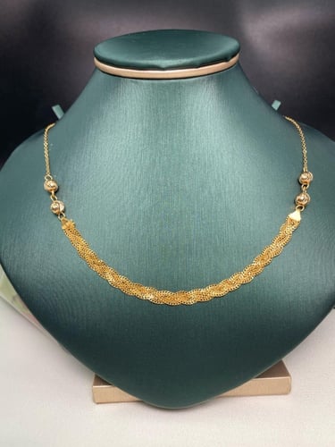 عقد المجدولة ذهب عيار 21