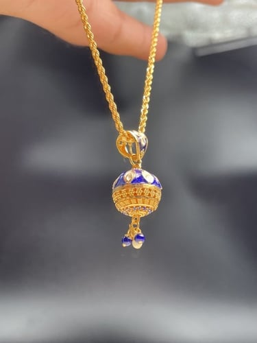 نص طقم دقه هنديه ذهب عيار 21