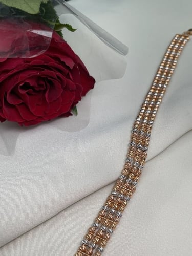 انسيالة / سوارة دوريكا ثلاث اللوان صناعة لازوردي ذ...