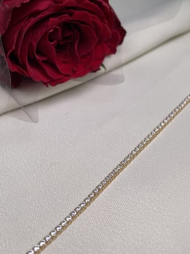 سوارة تنس ذهب عيار 21