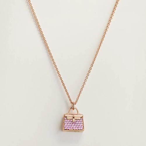 قلادة كيلي أحجار الياقوت الوردي