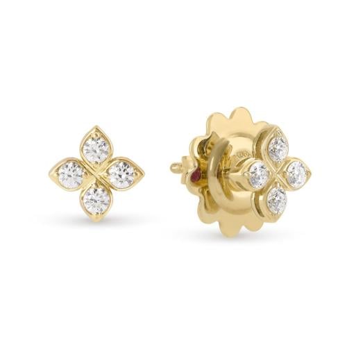 Elegant floral design earrings