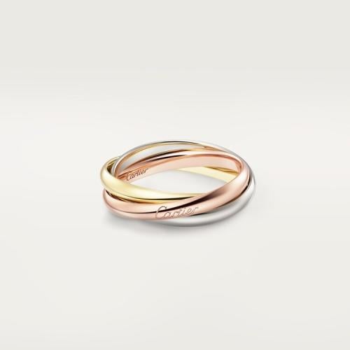 خاتم Trinity de Cartier – تصميم ثلاثي الحلقات