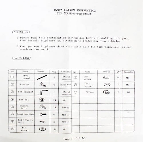 طقم دعسات باترول فتك باب واحد ربع - أسود