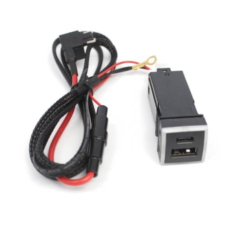 شاحن وكالة تايوتا سريع TYPE C + USB QC3