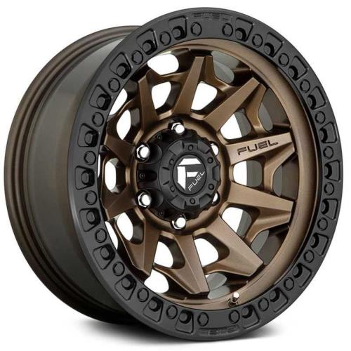 طقم 4 جنوط فيول FUEL اصليه مقاس 17 أنش COVERT