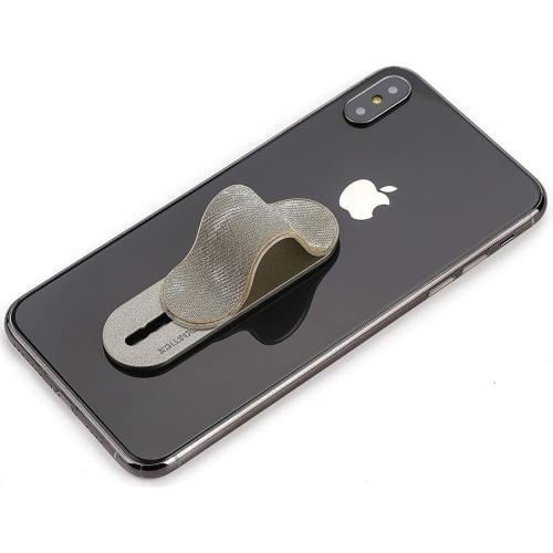 مسكة جوال - مسكة مومستيك جنز رمادي فضي A-DE-03