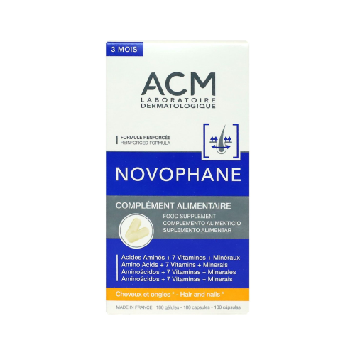 اي سي ام نوفوفان كبسولات الشعر والاظافر 180 كبسولة