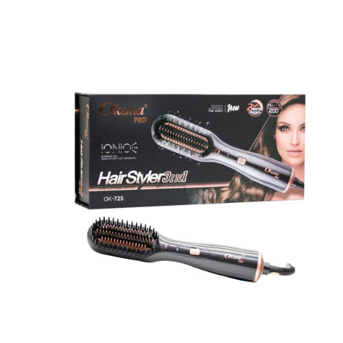 فرشاة تصفيف وتمليس الشعر 3 في 1 من اوكيما برو OK-7...