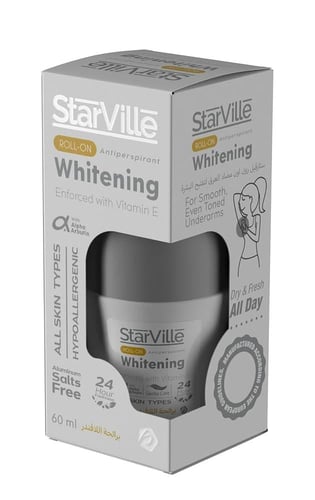 رول اون للتبييض من ستارفيل، 60 مل، عديم الرائحة، ل...