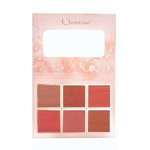 B كرستين باليت أحمر خدود 6 الوان