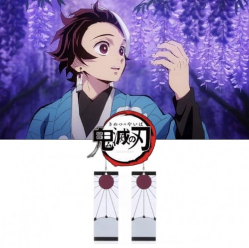 اقراط تانجيرو من انمي قاتل الشياطين