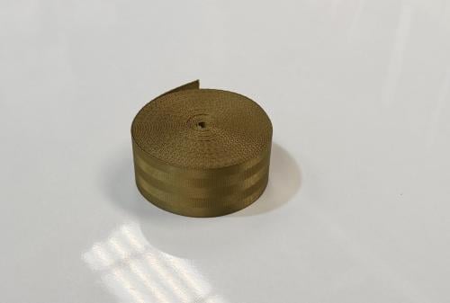 Seat belt roll, modern manufacturing, light apple...