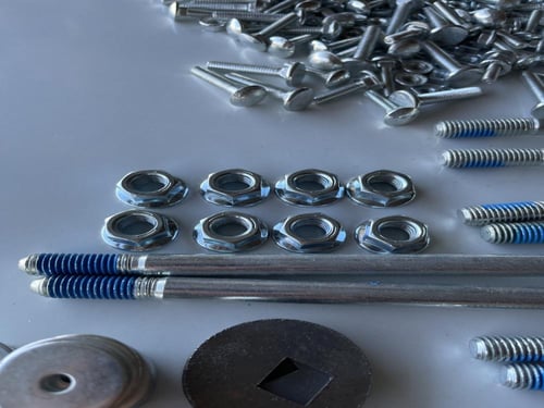 بكج براغي+واشرات+حامي خشب والسلايت للحوض كامل حجم...