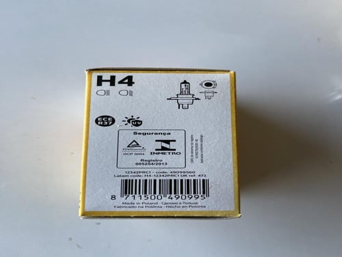 طقم شمعات نور امامي فيلبس الماني اصلي H4