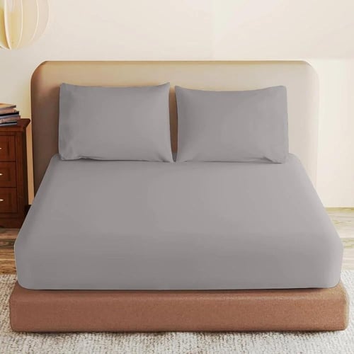 طقم شرشف روز ساده نفرين 200x200 سم - متعدد الألوان