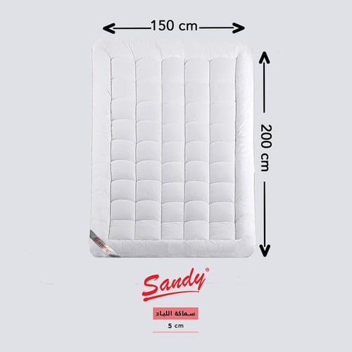 لباد سرير ساندي 5 سم 150×200 سم - كوين