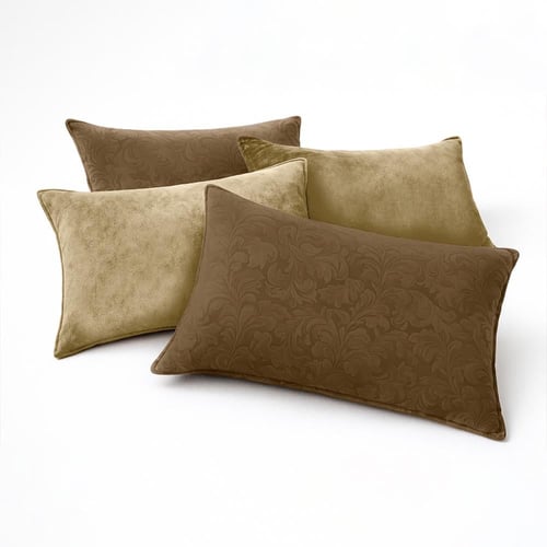 طقم لحاف ساندي فلوري "شتوي" نفرين - بني جملي