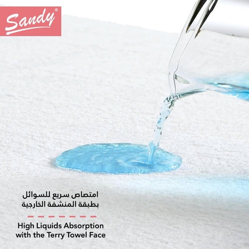 واقي مرتبة ساندي لاتيكس ضد البلل 160×200 سم