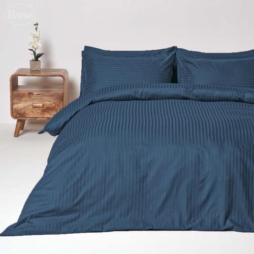 مفرش فندقي بحشوة متحركة نفرين مقلم 7 قطع - ابيض