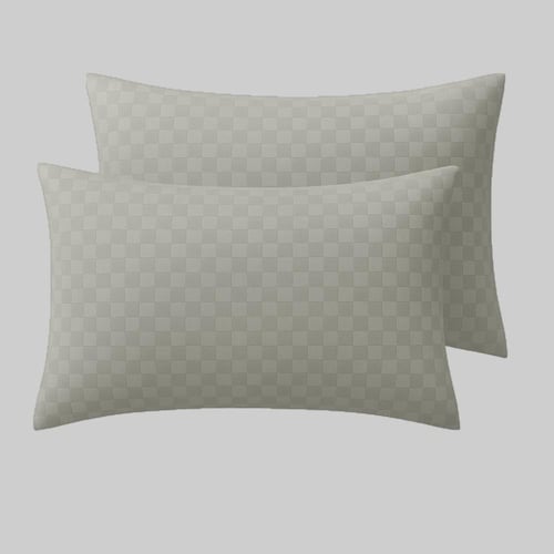 مفرش بحشوة متحركة نفرين جاكار 7 قطع - رصاصي