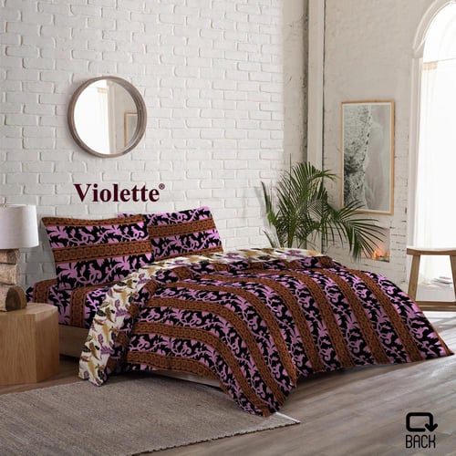 طقم لحاف فيوليت وجهين نفرين - فنتازيا