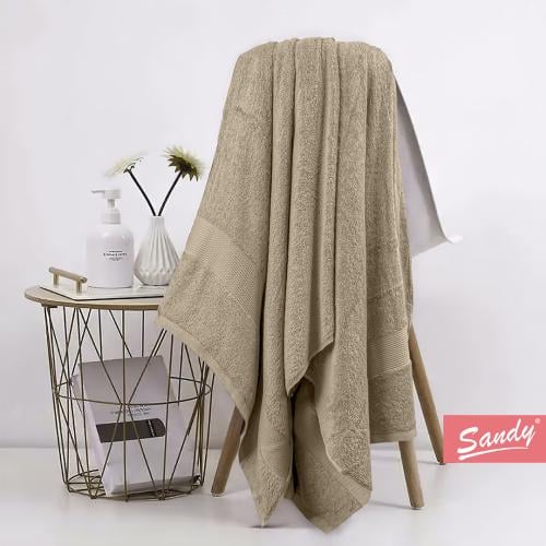 منشفة ساندي قطن 100% | موكا "كبيرة جدا"